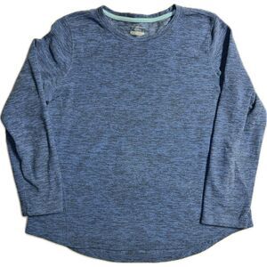 Tek Gear TG Blue Heavyweight Long Sleeve Shirt Men's Size XL‎